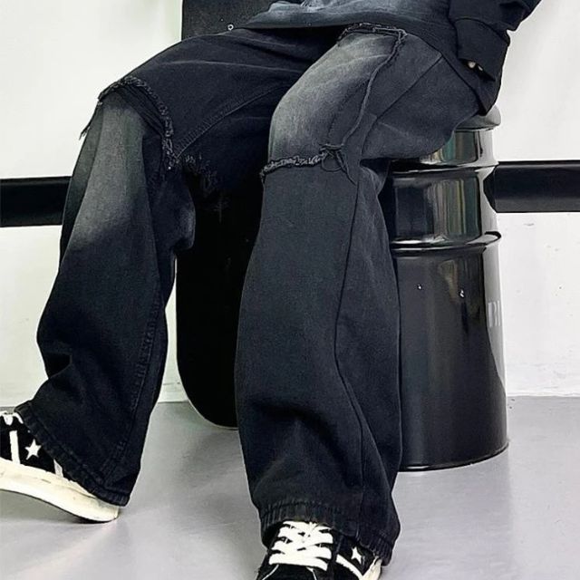 Lässige Cargohose mit ausgefransten Akzenten