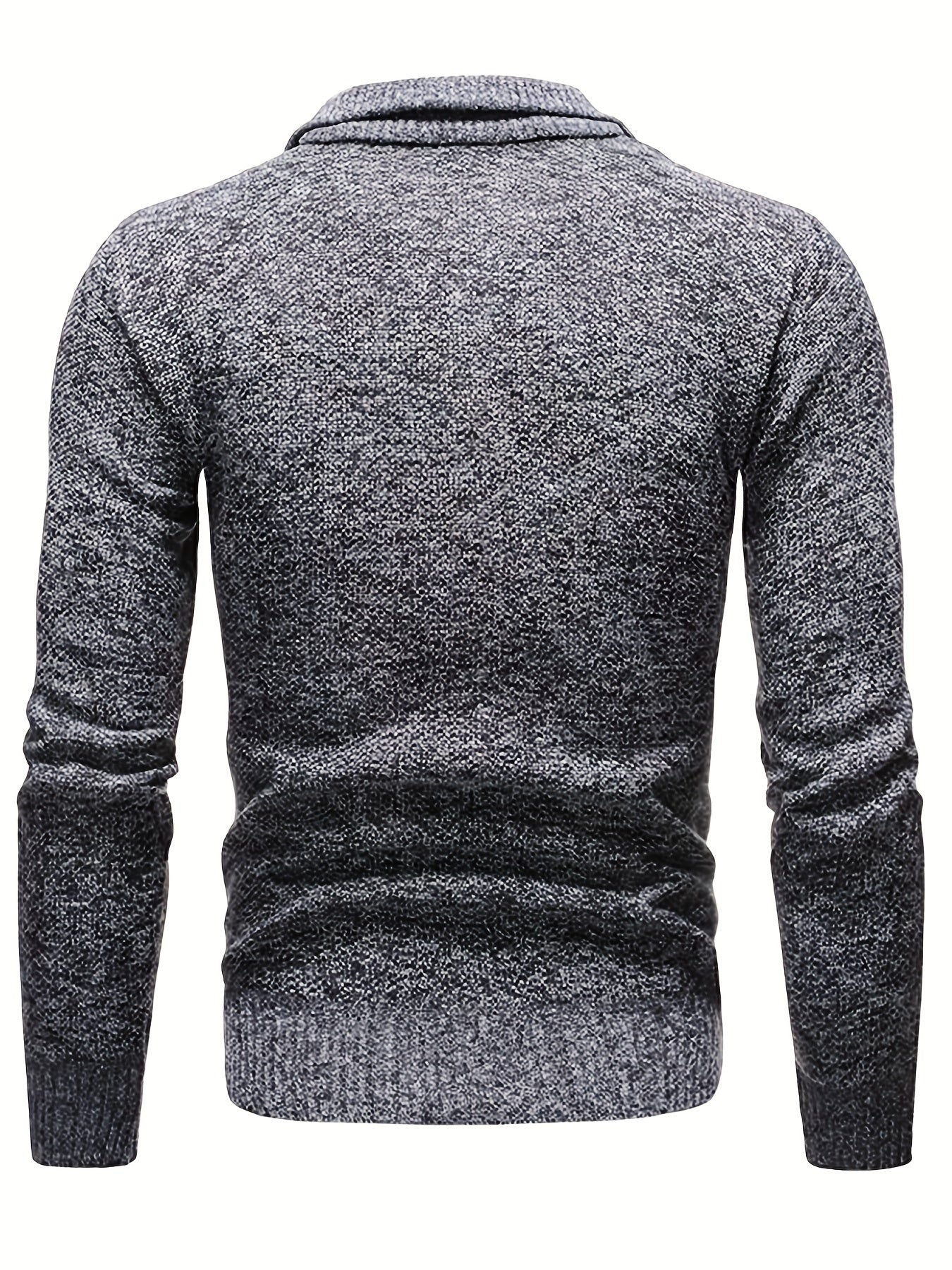 Rollkragenpullover mit Halbreißverschluss für Männer
