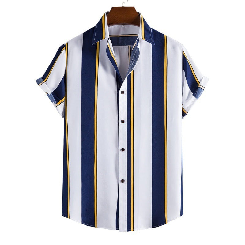 Stylisches Herren Retro Freizeithemd