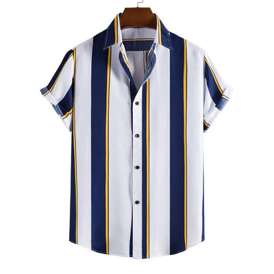 Stylisches Herren Retro Freizeithemd