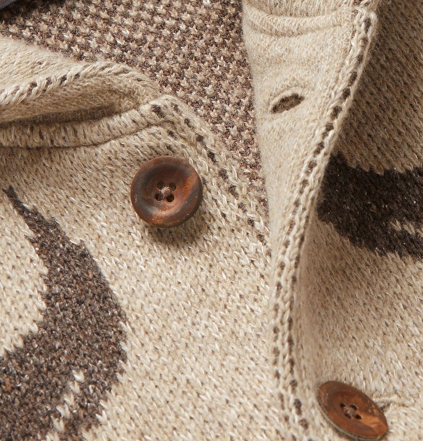 Vintage-WinterStrickjacke für Männer