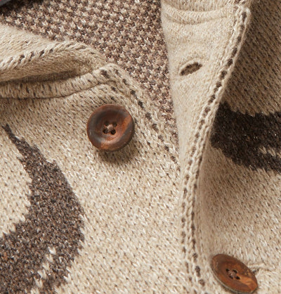 Vintage-WinterStrickjacke für Männer