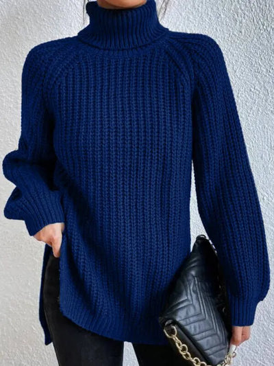 Kuscheliger Strick-Rollkragenpullover für Frauen