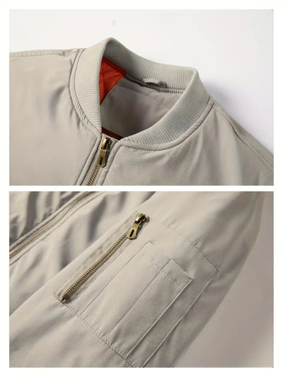 Klassische Bomberjacke mit Taschen für Männer