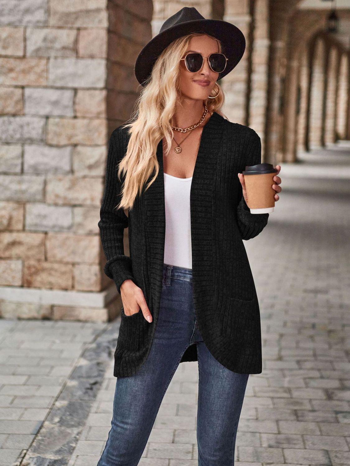 Kuschelige Winter-Strickjacke für Frauen