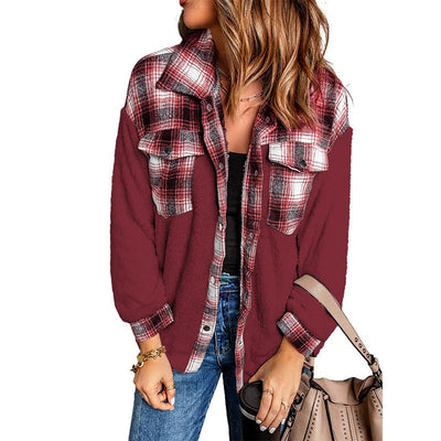 Steppjacke mit Revers für Frauen