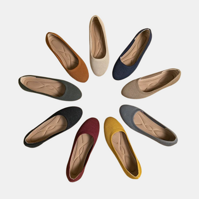 Edith™ | Eleganter atmungsaktiver Ballerinaschuh zum Hineinschlüpfen