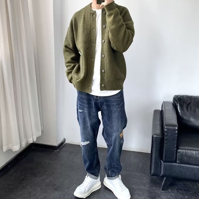 Casuales Winter-Strickjacke für Männer