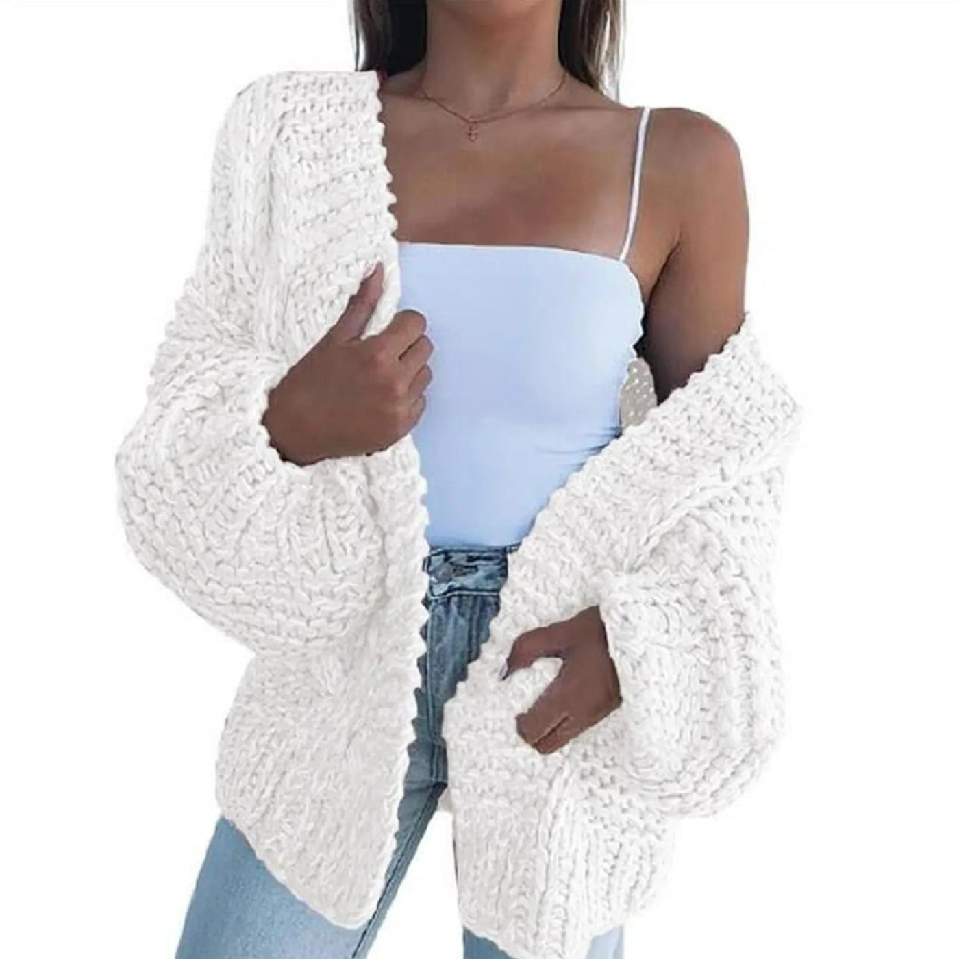 Modische Strickpullover in Übergröße für Frauen