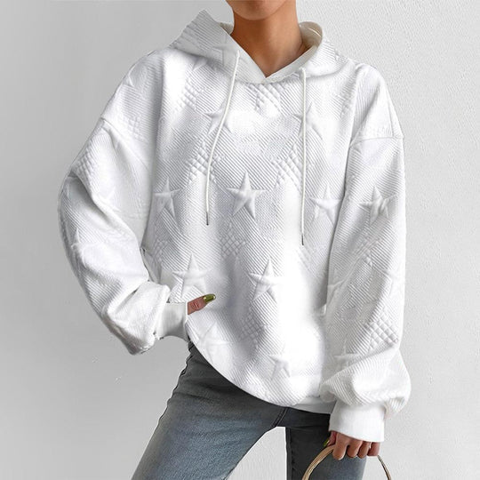 Schicker Weißer Sternenpullover für Frauen