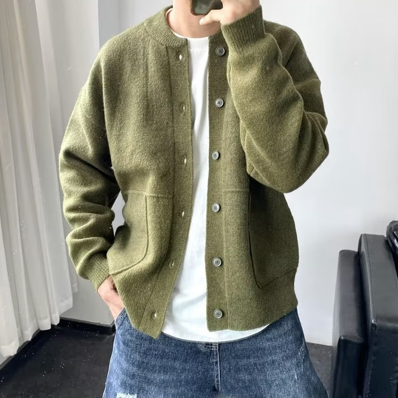 Casuales Winter-Strickjacke für Männer