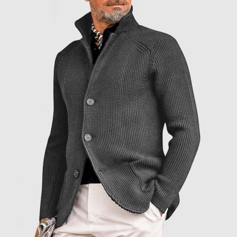 Ramon - Elegante Herrenstrickjacke mit Kapuze