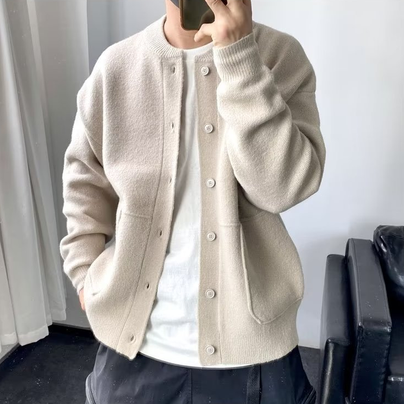 Casuales Winter-Strickjacke für Männer