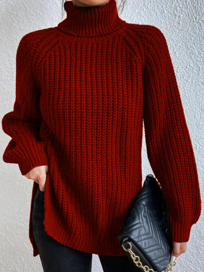 Kuscheliger Strick-Rollkragenpullover für Frauen