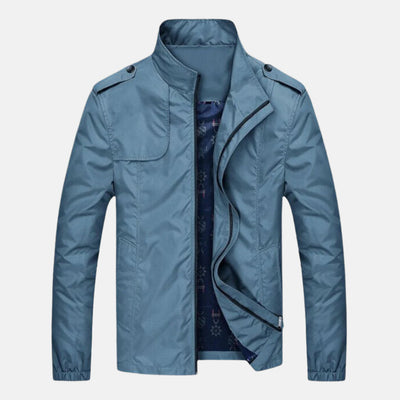 Sommerjacke für Herren - Leichte, wasserdichte Jacke mit Kragen