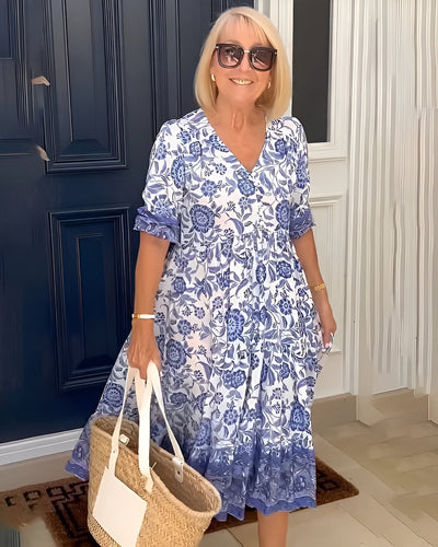 Evelyne | Elegantes Blumenkleid