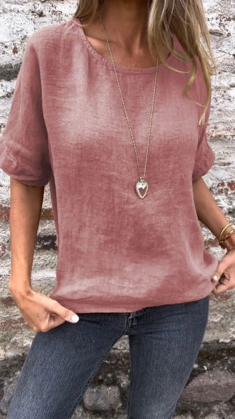 Adelgunda® | Bluse mit Rundhalsausschnitt