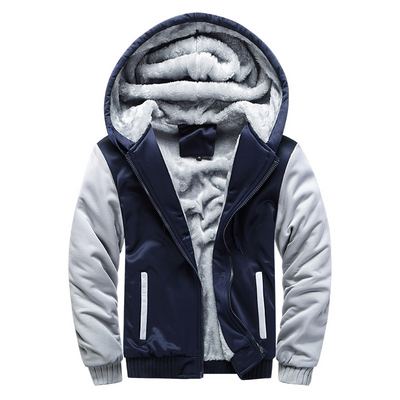 Gemütliche Fleecejacke mit Kapuze für Männer