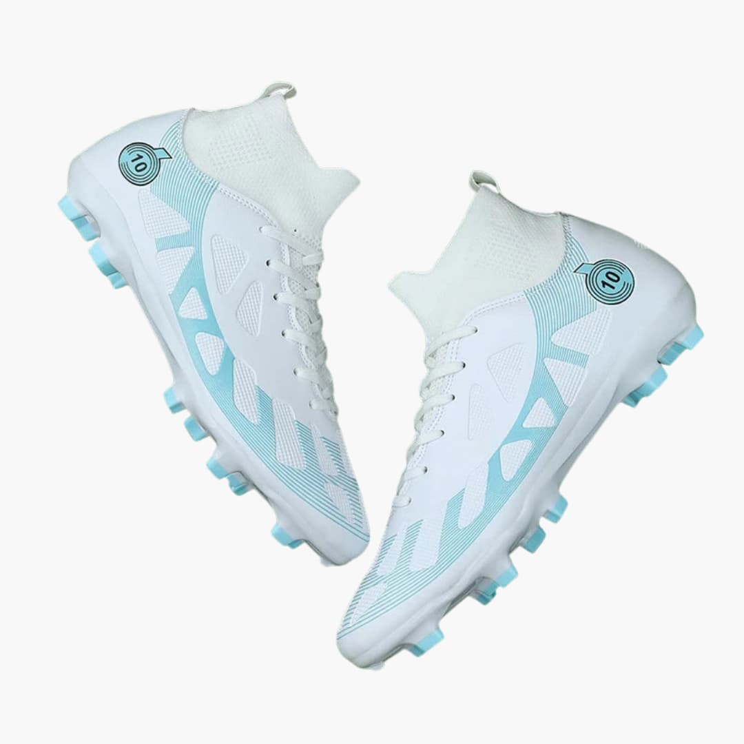 Unisex Fußballschuhe mit Stollen Sohle und Strick Kragen