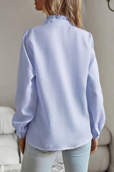 Amalric® | Rüschenbluse für Damen, gestreift