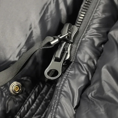 Winterjacke Damen Daunen Lang | Gefütterte Jacke Mit Kapuze und Reißverschluss