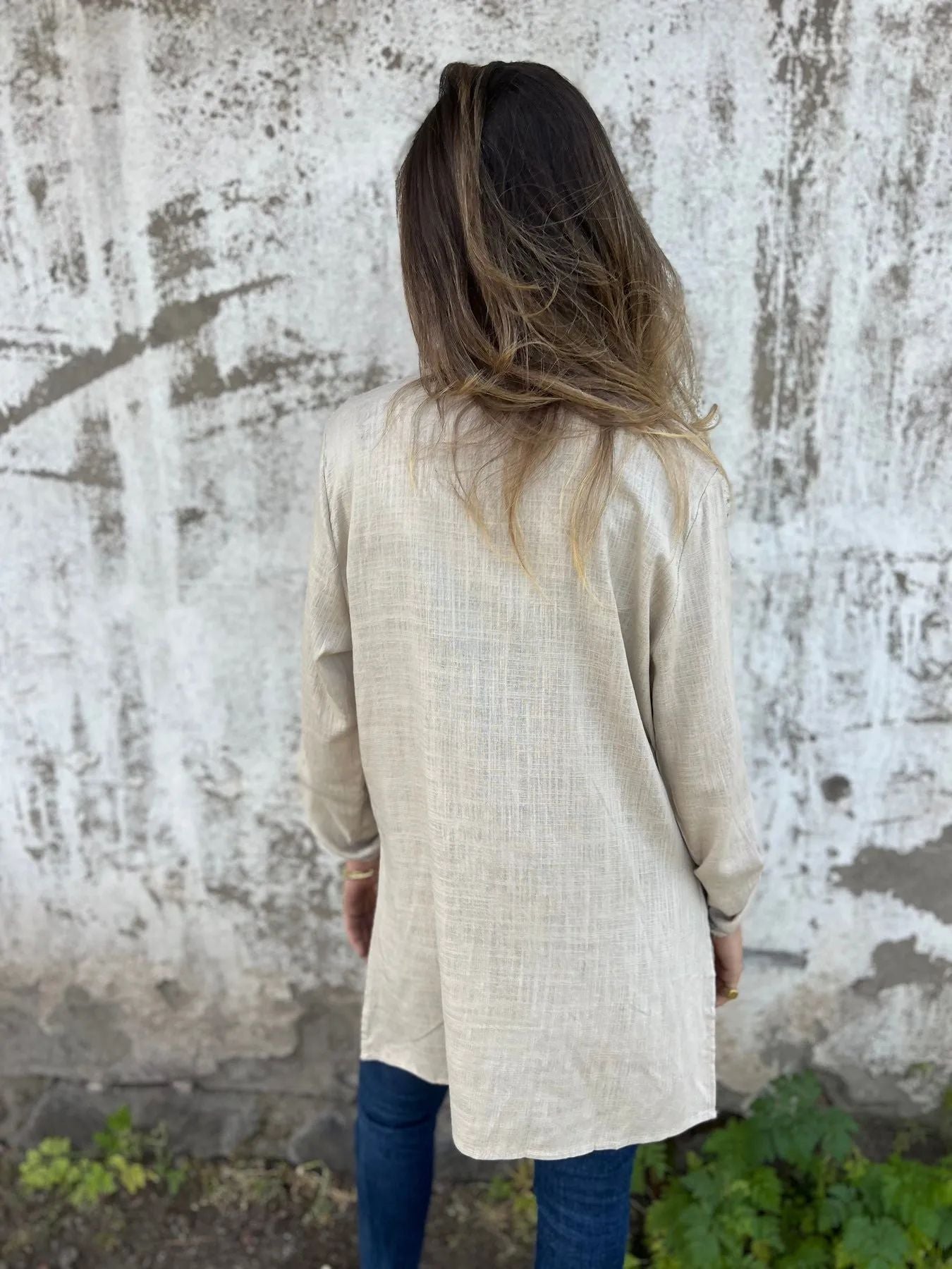 Blazer mit Cut-Out-Stickerei | Ein-Knopf-Verschluss | Lässig-Eleganter Stil