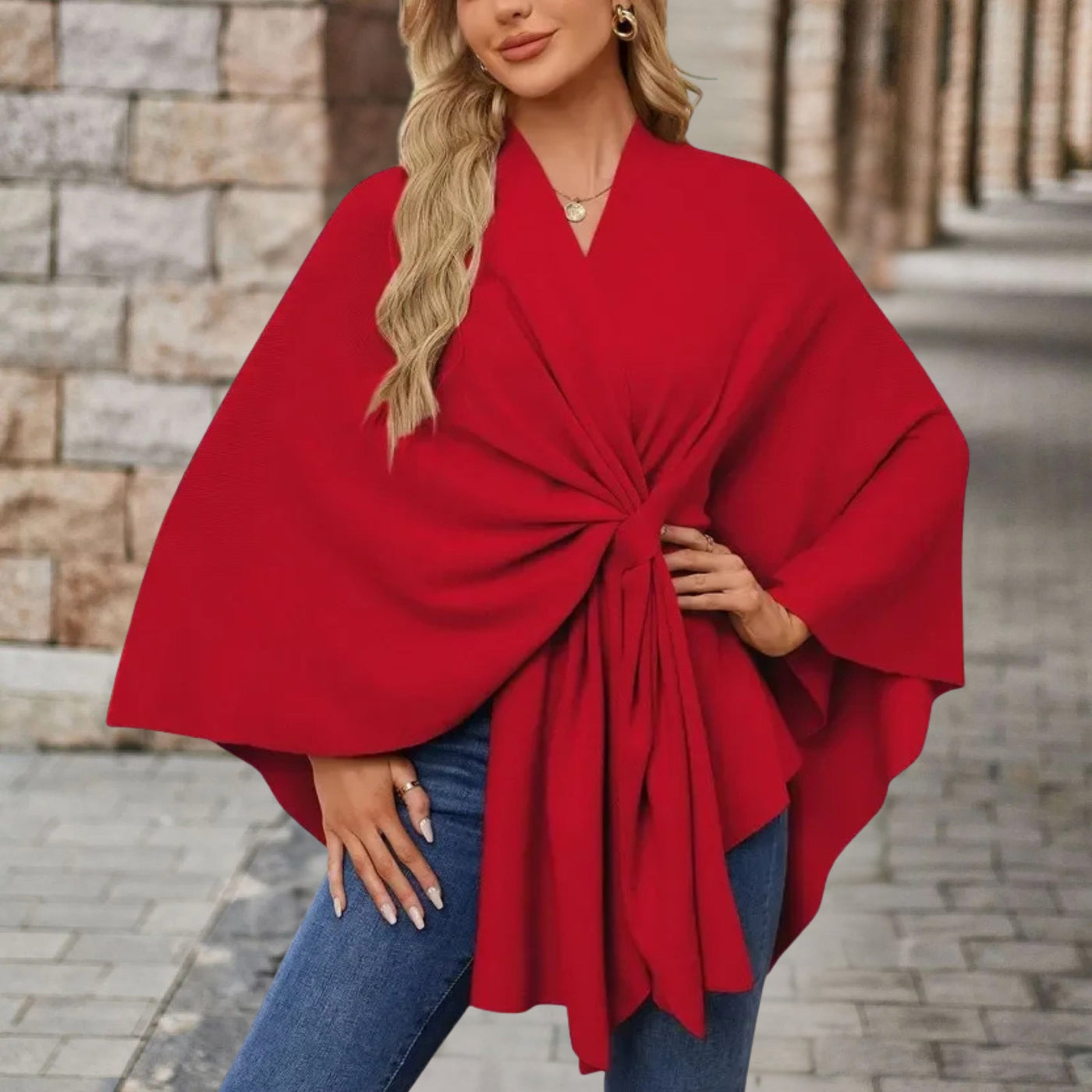 Sylora™ - Eleganter Warmer Poncho