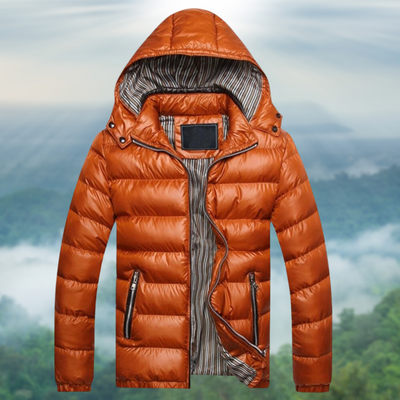 Winterjacke mit Kapuze und Seitentaschen für Herren