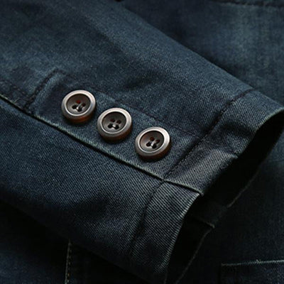 Denim-Blazer mit Taschen für Männer