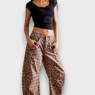 Edith – Hose mit Animal-Print