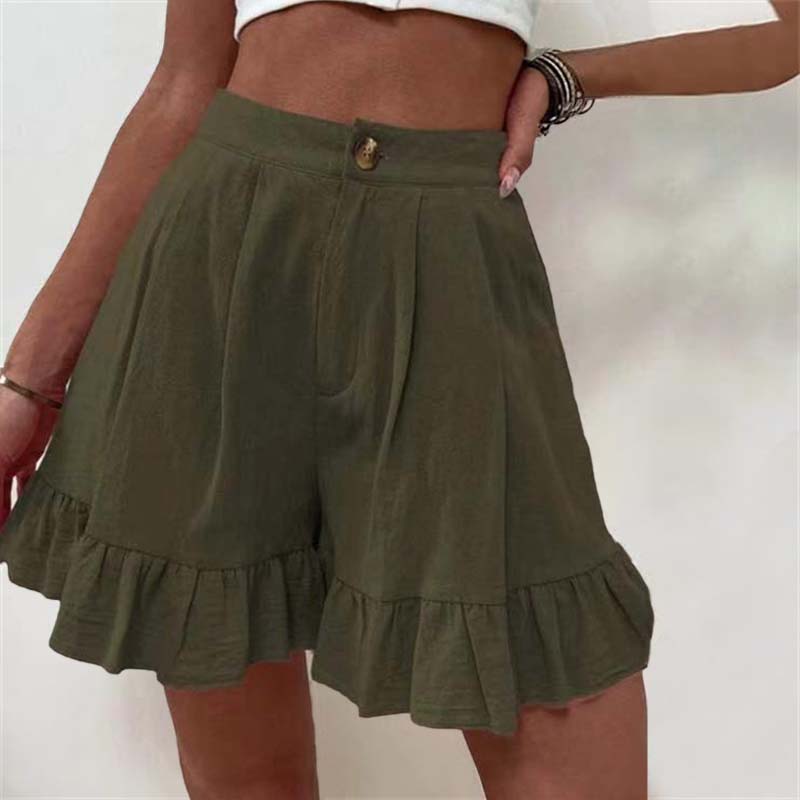 Kylie Bermudas Damen | Sommerliche elegante lässige einfarbige Shorts