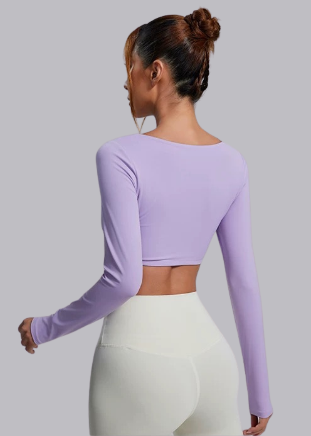 Langarm-T-Shirt – Integrierter BH – Elena