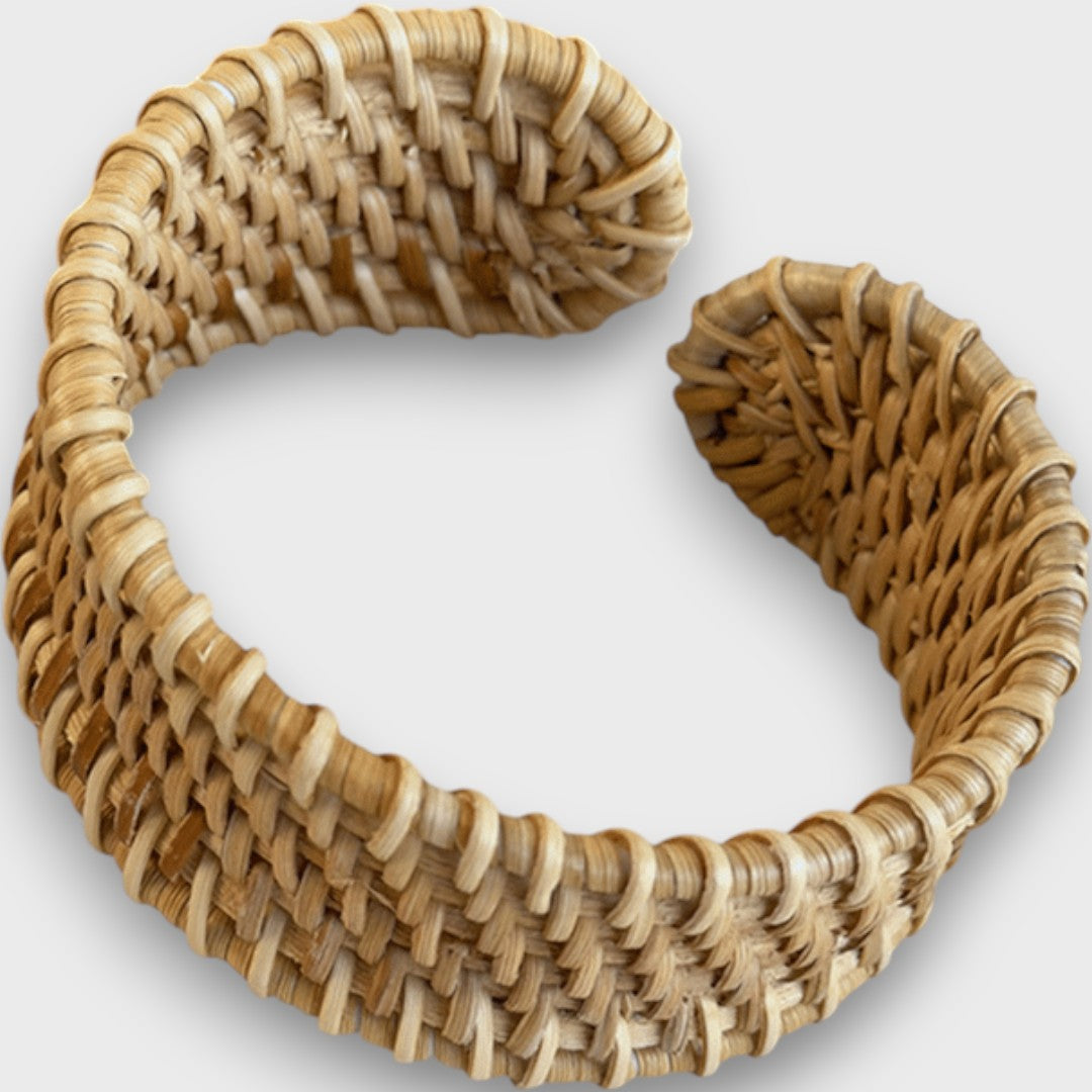 Noelia – Geflochtenes Rattan-Armband