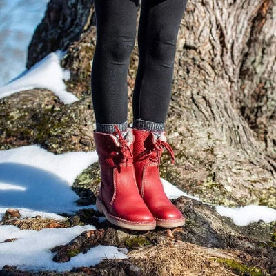 Stilvolle Vintage Winterstiefel für Damen