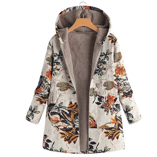 Geblümte Winterjacke für Frauen