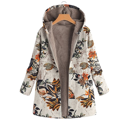 Geblümte Winterjacke für Frauen