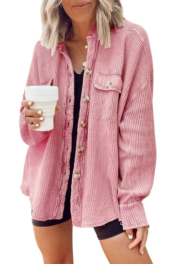 Hemdjacke mit Knopfleiste für Damen