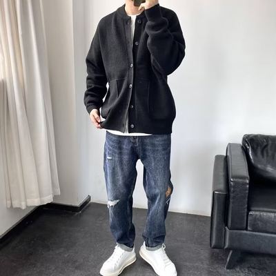 Casuales Winter-Strickjacke für Männer