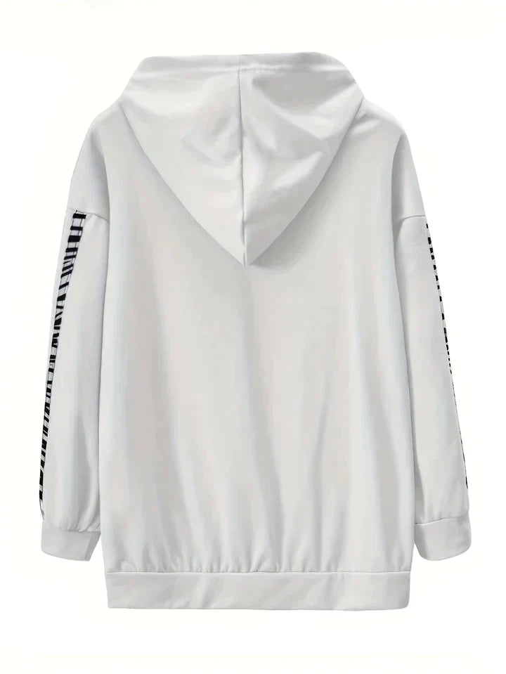 Trendiges Kapuzenpullover und Hosen Set für Damen