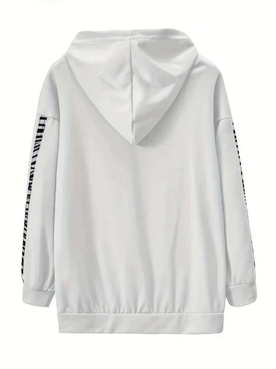 Trendiges Kapuzenpullover und Hosen Set für Damen