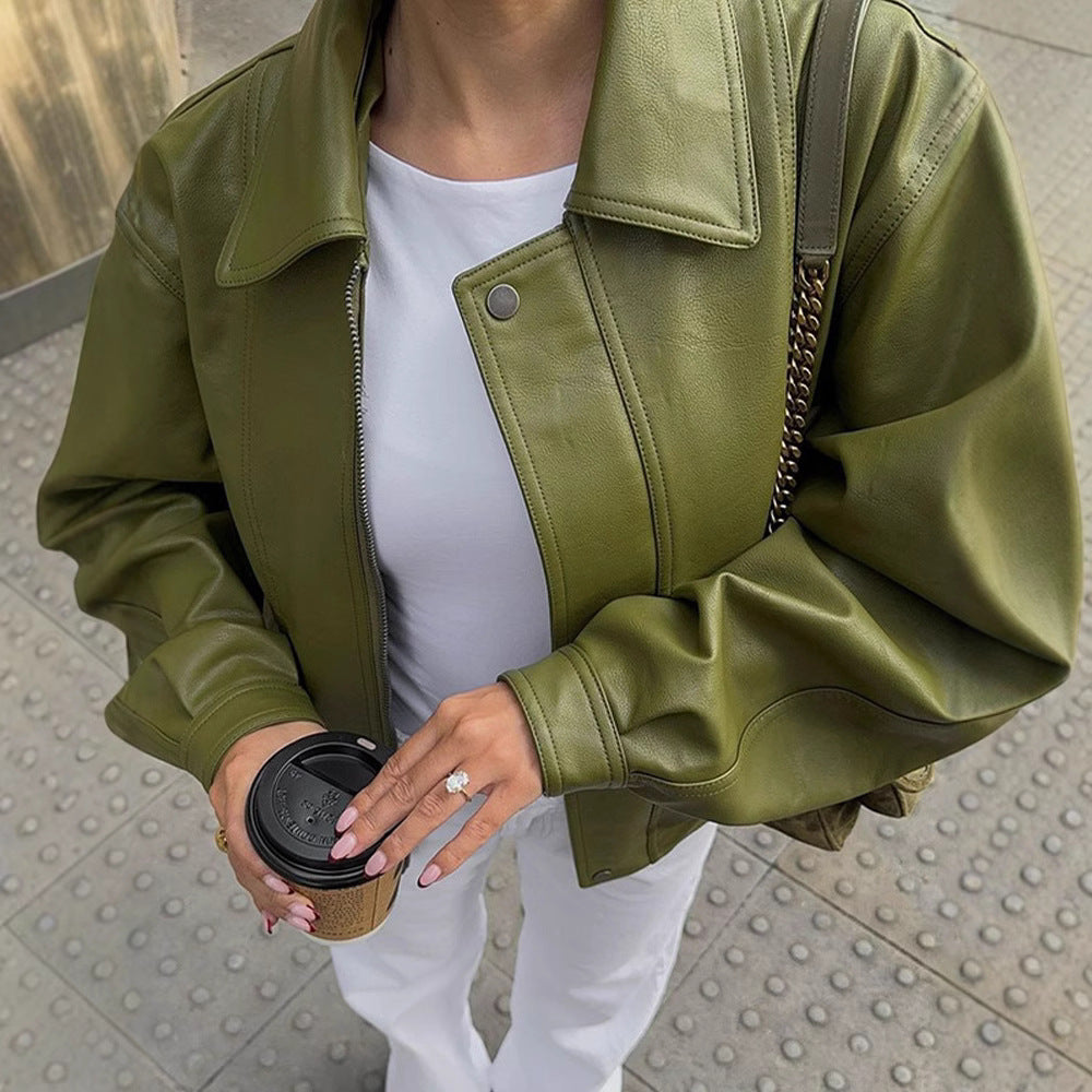 Olive | Oversized Jacke