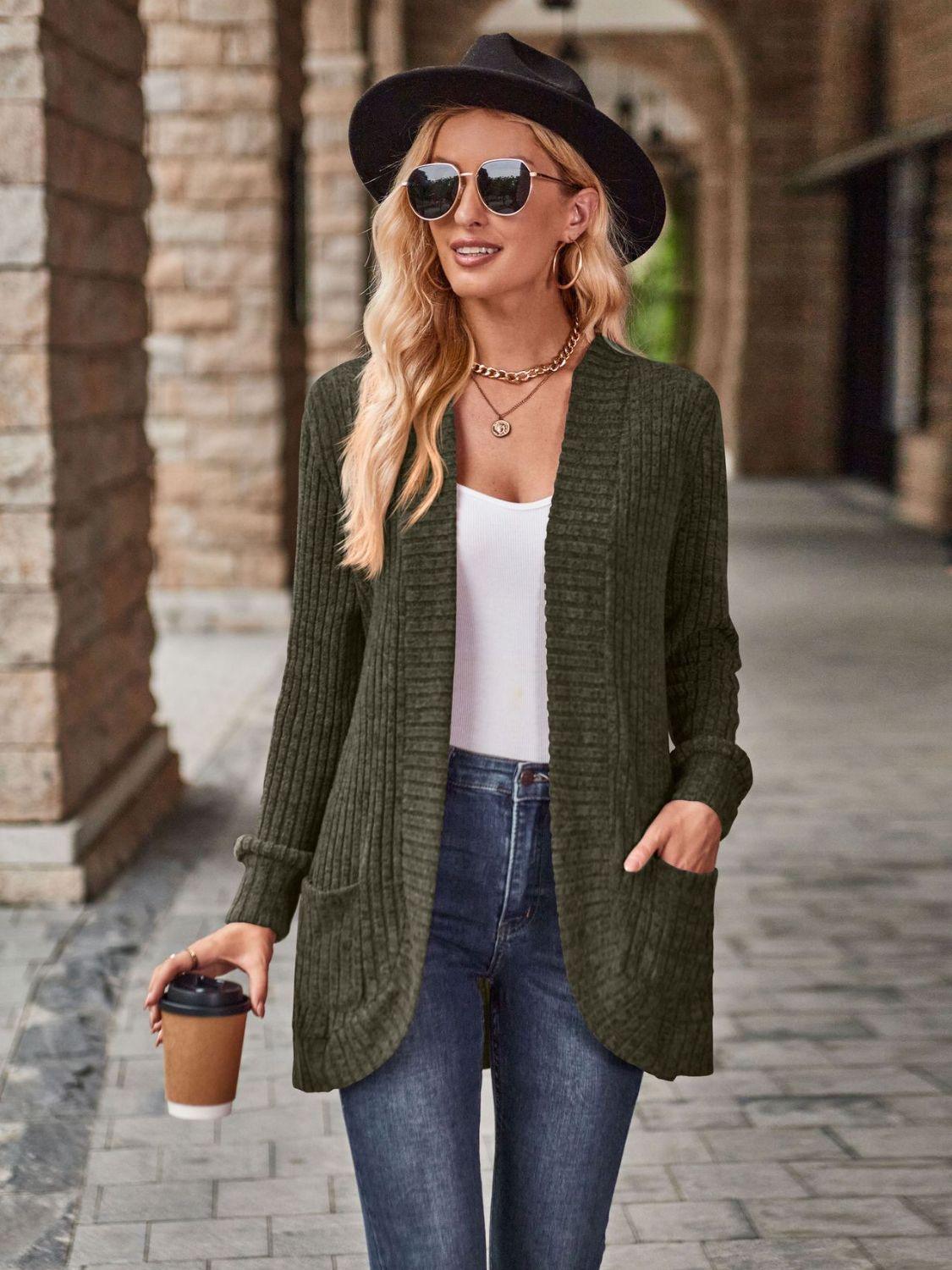 Kuschelige Winter-Strickjacke für Frauen