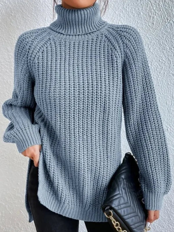Kuscheliger Strick-Rollkragenpullover für Frauen