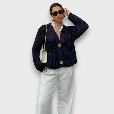 Moretta – Kurzer Cardigan im Chunky-Strick