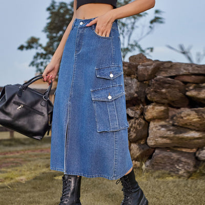 Bedelia® | Jeans-Cargo-Rock für Damen