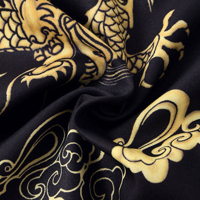 Komfortables Herren Kurzarm Hemd im Drachen Design