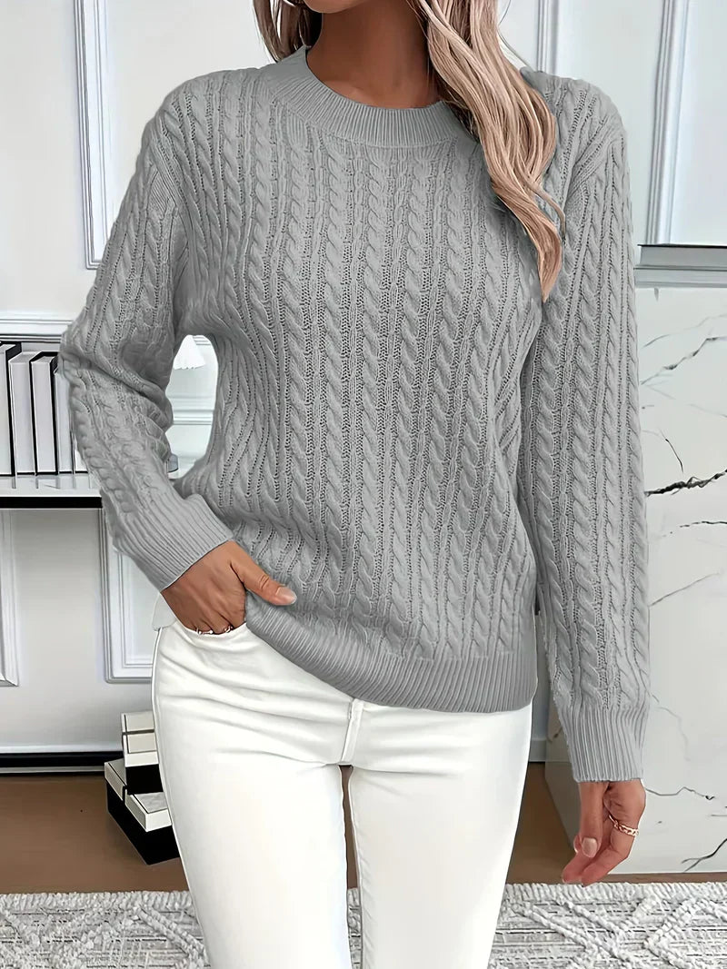 Quinisha – Strickpullover Mit Zopfmuster