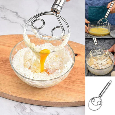 BakeCraft – Professionelles dänisches Teigschneebesen für müheloses Verrühren