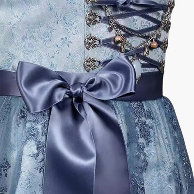 Damen Dirndl Kleid ärmellos mit Mieder und Rock - Oktoberfest 2025