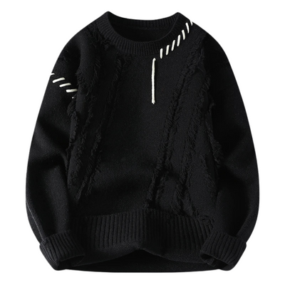 Strickpullover mit Fransen-Design | Unkonventionelle Details | Lässiger Look